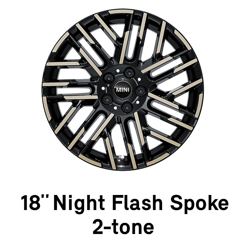 MINI - equipment - 18 inch night flash spoke 2-tone