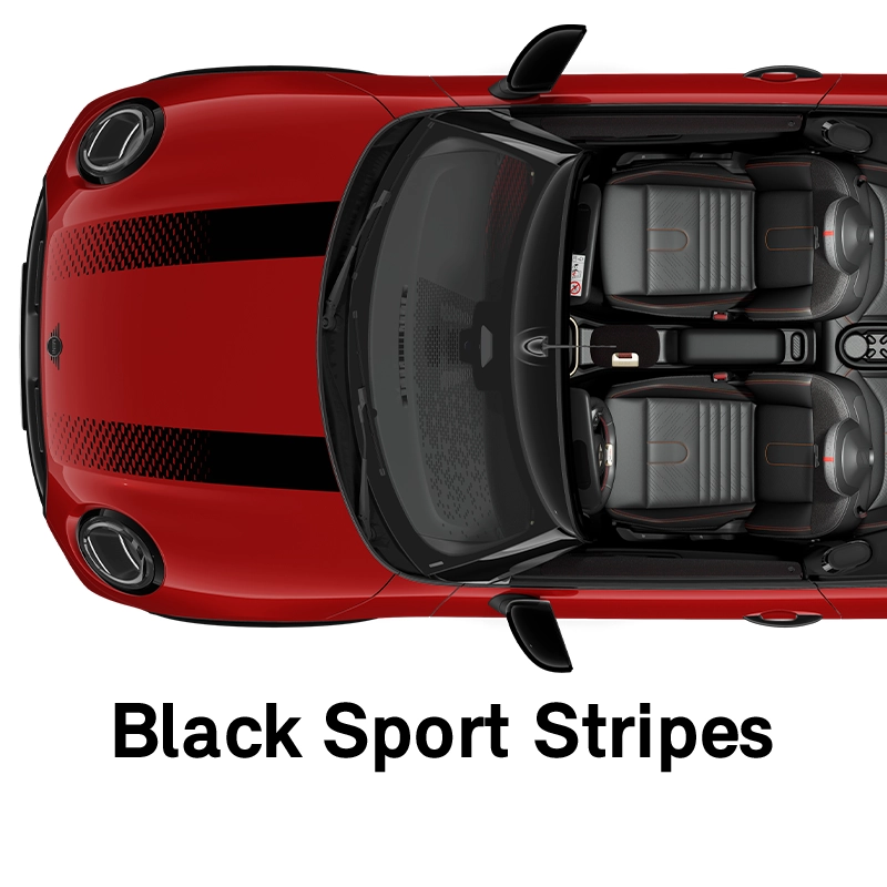  MINI - equipment - jcw style black sport stripes