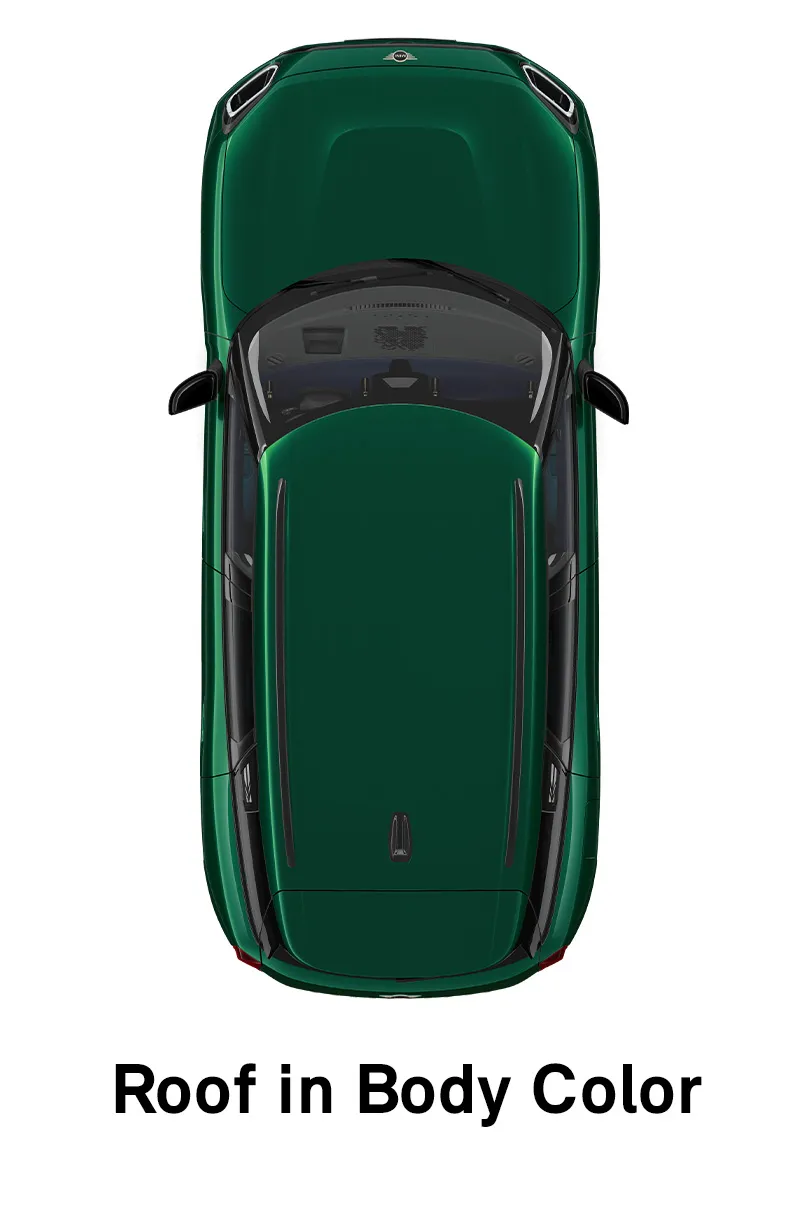 MINI Roof: Roof and Mirror Caps in Body Colour