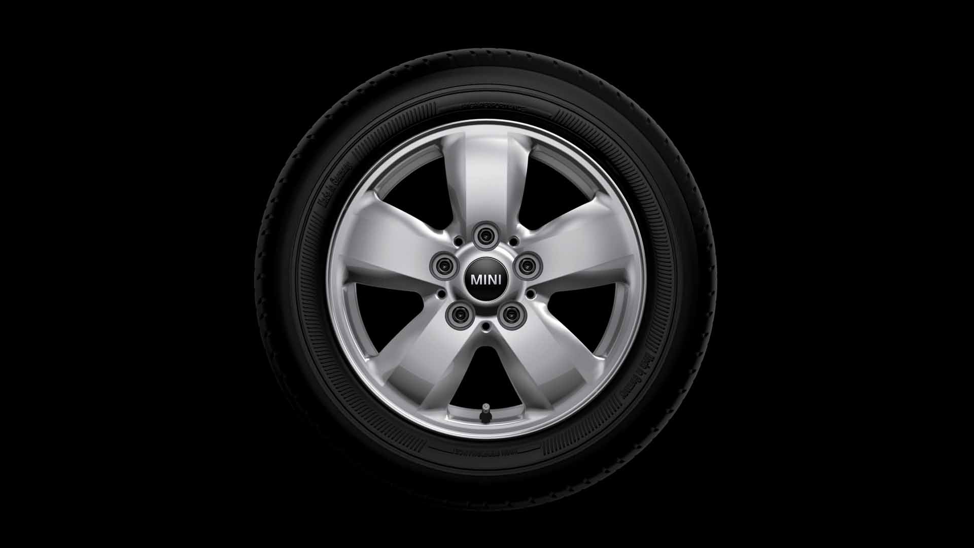 Light alloy wheel Heli-spoke style 492 in Bright Silver metallic 