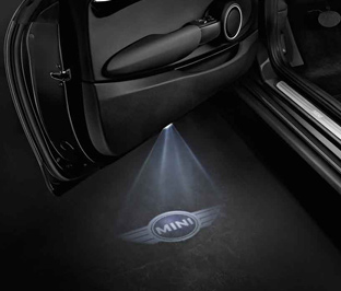 Mini cooper door discount projector lights