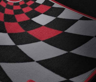 Mini cooper shop checkered floor mats