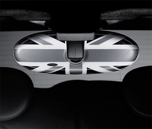 Mini cooper black outlet jack mirror caps