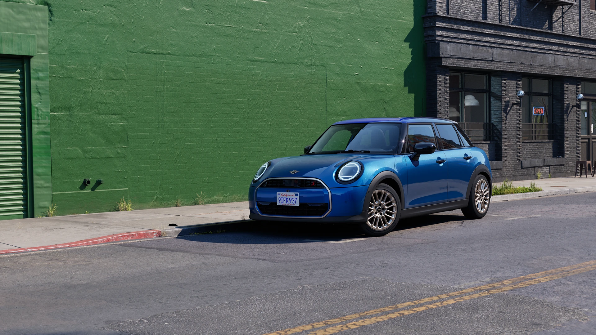 MINI Cooper 5-Door - side view – Icy Sunshine