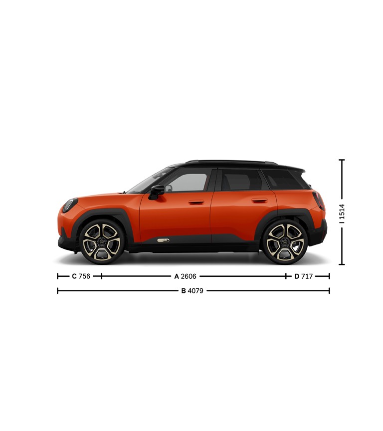All-Electric MINI Aceman - dimensions - intro image side view